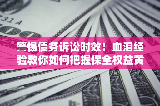 武汉警惕债务诉讼时效！血泪经验教你如何把握保全权益黄金期