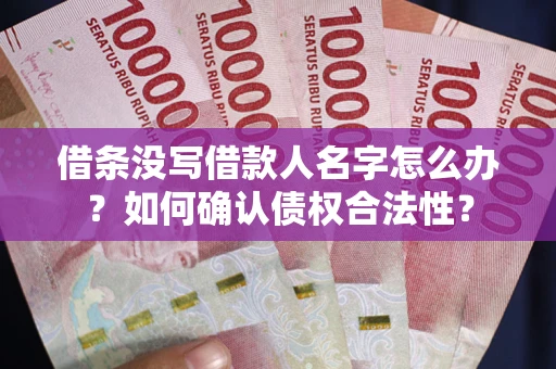 武汉借条没写借款人名字怎么办？如何确认债权合法性？
