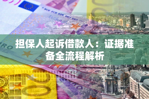 武汉担保人起诉借款人：证据准备全流程解析