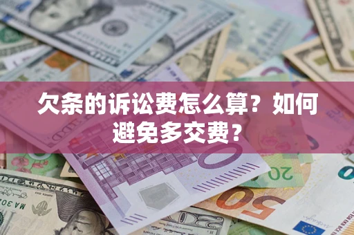 武汉欠条的诉讼费怎么算？如何避免多交费？