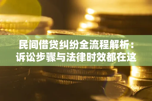 武汉民间借贷纠纷全流程解析：诉讼步骤与法律时效都在这儿了