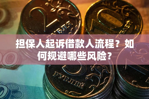 武汉担保人起诉借款人流程？如何规避哪些风险？