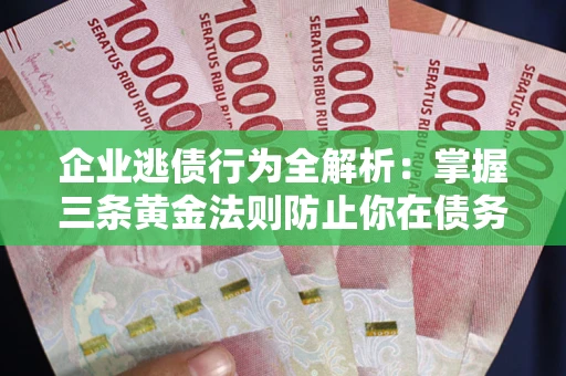 武汉企业逃债行为全解析：掌握三条黄金法则防止你在债务乱局中“踩雷”