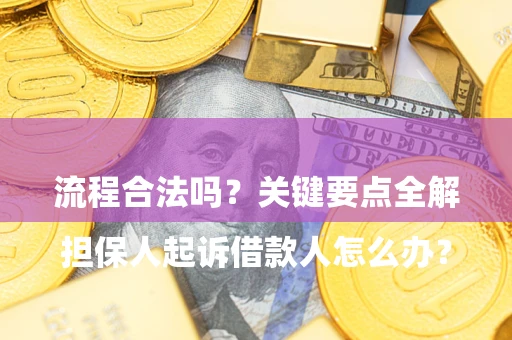 武汉

担保人起诉借款人怎么办？流程合法吗？关键要点全解析