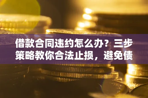 武汉借款合同违约怎么办？三步策略教你合法止损，避免债务危机升级